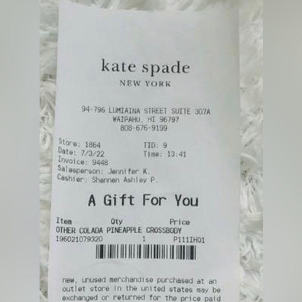 Kate Spade Colada Pinapple Crossbody Bucket Bag - Picture 9 of 9